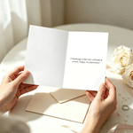 Personalized First Anniversary Calendar Couple Photo Foldable Greeting Card with Year Text and Envelope Wedding 1st Paper Anniversary Gift for Couple