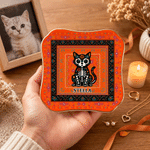 Personalized Sugar Skull Cat Dog Ceramic Jewellery Dish with Name Home Decor Day of the Dead Gift for Pet Owner