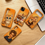 Personalized Comic‑Book‑Style Phone Case for iPhone Samsung with Photo and Name Daily Use Birthday Anniversary Gift for Pet Owner Boyfriend Girlfriend