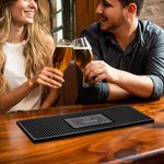Alfombrilla de bar personalizada de goma antideslizante con texto para decoración de bar regalo de cumpleaños para camareros y recién casados