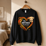 Personalised Heart‑Shaped Highland Cow Soft T‑shirt Sweatshirt with Name and Nickname Birthday Family Party Gift for Family Members