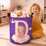 Personalised Cartoon Storybook Character Large Capacity Laundry Storage Basket with Photo and Name Daily Household Birthday Gift for Boys Girls