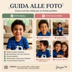 Zaino per bambini personalizzato, con nome. foto in stile cartone animato e nuvola di parole - Regalo per il rientro a scuola per bambini e bambine