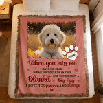 Personalized Picture Frame Pet Photo Tassel Soft Throw Blanket with Name Home Decor Memorial Sympathy Loss of Pet Gift for Pet Owner Lover
