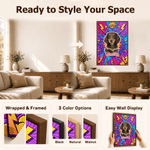 Personalized Pop Art Style Pet Canvas Print with Photo and Name Wall Decor Ship from USA Daily Use Birthday Gift for Pet Lovers Pet Owners