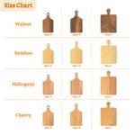 Personalised Engraved Fun Recipes Wooden Bamboo Charcuterie Chopping Board with Handle and Name Kitchen Use Birthday Gift for Cooking Lovers Friends