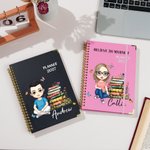 Agenda 2027 personalizzata con nome e personaggio animato con pagine settimanali e mensili  - Regalo di compleanno per famiglia
