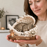 Personalised Pet Photo Angel Wings Wooden Figurine with Name Home Decoration Memorial Sympathy Gift for Pet Lovers Pet Owners