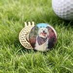 Personalized Photo Logo Magnetic Golf Marker and Hat Clip Set Golf Club Christmas Anniversary Gift for Golf Lovers