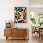 Personalized Pop Art Style Pet Canvas Print with Photo and Name Wall Decor Ship from USA Daily Use Birthday Gift for Pet Lovers Pet Owners