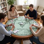 Henkilökohtainen chinoiserie-tyylinen bambupagoda-kuvioinen, kukkakuviollinen, luistamaton mahjong-matto, jossa on kirjaimia ja säilytyspussi – pelitarvike ja syntymäpäivälahja mahjong-harrastajalle