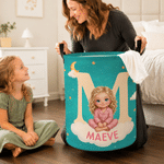 Personalised Cartoon Storybook Character Large Capacity Laundry Storage Basket with Photo and Name Daily Household Birthday Gift for Boys Girls