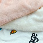 Personalised Birth Flower Cartoon Reading Girl Soft Throw Hooded Blanket with Name Birthday Gift for Librarians Book Lovers