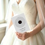 Personalized Vinyl Record Song Lyric Folded Greeting Card with Envelope and Text Wedding Anniversary Birthday Gift for Couple