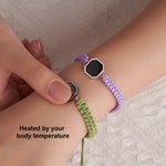 A Love Only Your Warmth Can Reveal - Personalized Adjustable Hidden Heat-activated Photo Braided Bracelet