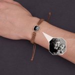 A Love Only Your Warmth Can Reveal - Personalized Adjustable Hidden Heat-activated Photo Braided Bracelet