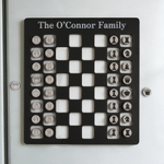 Juego de ajedrez magnético de madera personalizado con texto. Decoración de oficina. Para viajes, noches de juegos en familia, cumpleaños y Navidad. Regalo ideal para los amantes del ajedrez.