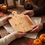 Personalized Halloween Theme Spider Web Cutting Board with Grip and Engraved Name Housewarming Halloween Gift for Family