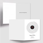Personalized Vinyl Record Song Lyric Folded Greeting Card with Envelope and Text Wedding Anniversary Birthday Gift for Couple