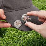 Personalized Photo Logo Magnetic Golf Marker and Hat Clip Set Golf Club Christmas Anniversary Gift for Golf Lovers