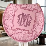 Henkilökohtainen chinoiserie-tyylinen bambupagoda-kuvioinen, kukkakuviollinen, luistamaton mahjong-matto, jossa on kirjaimia ja säilytyspussi – pelitarvike ja syntymäpäivälahja mahjong-harrastajalle