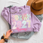 Personalized Coquette Bow Senior Soft T-shirt Sweatshirt Hoodie with Name and Year Graduation Senior Night Gift for Graduates Senior