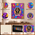 Personalized Pop Art Style Pet Canvas Print with Photo and Name Wall Decor Ship from USA Daily Use Birthday Gift for Pet Lovers Pet Owners