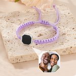A Love Only Your Warmth Can Reveal - Personalized Adjustable Hidden Heat-activated Photo Braided Bracelet