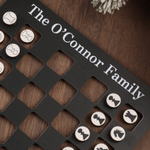 Juego de ajedrez magnético de madera personalizado con texto. Decoración de oficina. Para viajes, noches de juegos en familia, cumpleaños y Navidad. Regalo ideal para los amantes del ajedrez.
