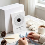 Personalized Vinyl Record Song Lyric Folded Greeting Card with Envelope and Text Wedding Anniversary Birthday Gift for Couple