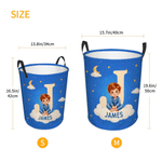 Personalised Cartoon Storybook Character Large Capacity Laundry Storage Basket with Photo and Name Daily Household Birthday Gift for Boys Girls