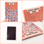 Personalised Volleyball Shaker Fridge Magnet with 1-20 Names and Numbers Team Club End of Season Senior Night Gift for Coach Teammate