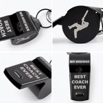 Personalised Sports Theme Engraved Name Logo Stainless Steel Whistle with Lanyard Graduation Appreciation Gift for Coach PE Teacher