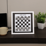 Juego de ajedrez magnético de madera personalizado con texto. Decoración de oficina. Para viajes, noches de juegos en familia, cumpleaños y Navidad. Regalo ideal para los amantes del ajedrez.