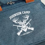 Personalized Deer Mountain Hunting Themed Waterproof Insulated Cooler Bag with Text Year and Shoulder Strap Hunting Season Gift for Hunting Lovers