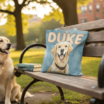 Personalized Watercolor Pet Portrait Canvas Tote Bag with Name and Photo Daily Use Birthday Gift for Pet Owners Lovers