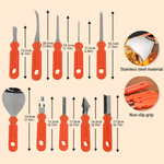 Set personalizzato di 10 strumenti per intagliare le zucche di Halloween a forma di fantasma, con iniziale del nome e custodia: regalo di Halloween per famiglie, ragazzi e ragazze