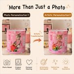 Personalized Cartoon Character Photo Word Cloud Storage Laundry Basket with Name and Handles Back to School Birthday Gift for Kids
