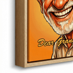 Personalized Exaggerated Western-Style Cartoon Photo Canvas Prints with Text Modern Room Decor Ship from USA Birthday Gift for Family Friends