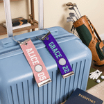 Personalized Sports Pattern Multicolor Luggage Tag with Name and Number Travel Accessories Team Birthday Gift for Travelers Students