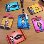 Custom Cartoon Teacher Character ID Card Badge Holder Lanyard | Back to School Gift for Teacher