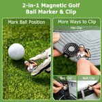 Personalised Illustrated Cartoon Character Photo Golf Ball Marker Magnetic Hat Clip with Name Birthday Game Day Gift for Golf Lovers Friends