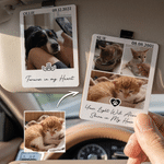 Personalised Wooden 1-9 Pet Photos Frame Car Visor Clip with Name and Date Car Accessories Memorial Sympathy Gift for Pet Lovers