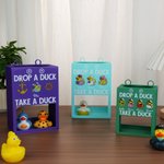 Personalized Cute Duck Character Drop a Duck Take a Duck Multicolor Magnetic Mailbox with 1-4 Name Cruise Vacation Birthday Gift for Couple Family