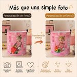 Cesta de la ropa sucia personalizada con foto de personaje de dibujos animados y nombre con asas regalo de vuelta al cole y de cumpleaños para niños