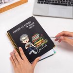 Comienza con un día planificado - Cuaderno A5 personalizado con nombre y agenda