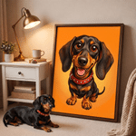 Personalized Exaggerated Western-Style Cartoon Photo Canvas Prints with Text Modern Room Decor Ship from USA Birthday Gift for Family Friends