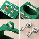 Personalized Cute Duck Character Drop a Duck Take a Duck Multicolor Magnetic Mailbox with 1-4 Name Cruise Vacation Birthday Gift for Couple Family