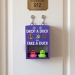 Personalized Cute Duck Character Drop a Duck Take a Duck Multicolor Magnetic Mailbox with 1-4 Name Cruise Vacation Birthday Gift for Couple Family