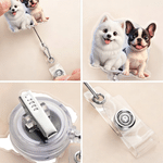 Personalised Cute Paw Print Cartoon 1-3 Pet Photos Acrylic Badge Reel Nurse Week Nurse Appreciation Gift for Medical Staff